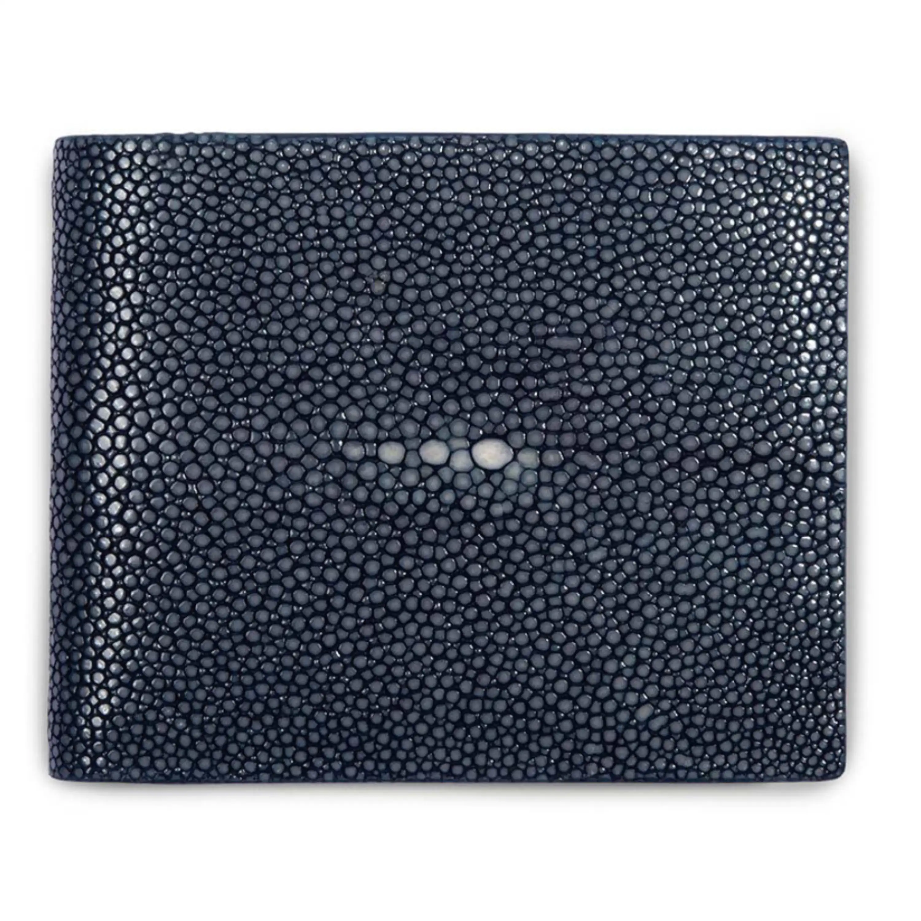 Leder Portemonnaie mit Münzfach Dunkelblau Leder Portemonnaie mit Münzfach Dunkelblau